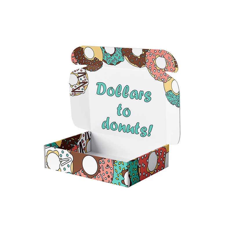 Custom Printed Folding Eco Friendly Corrugated Board Pizza Dessert Baked Foods Packaging Paper Boxes