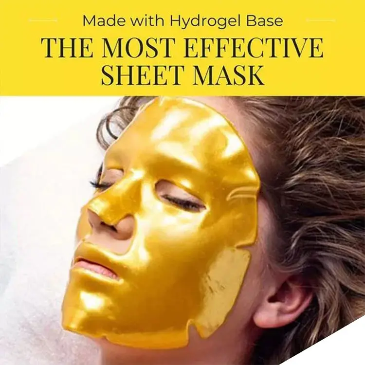 OEM ODM Collagen Anti Aging Moisture Nourishing Whitening Mask Sheet Korea 24K Golden Collagen Facial Mask