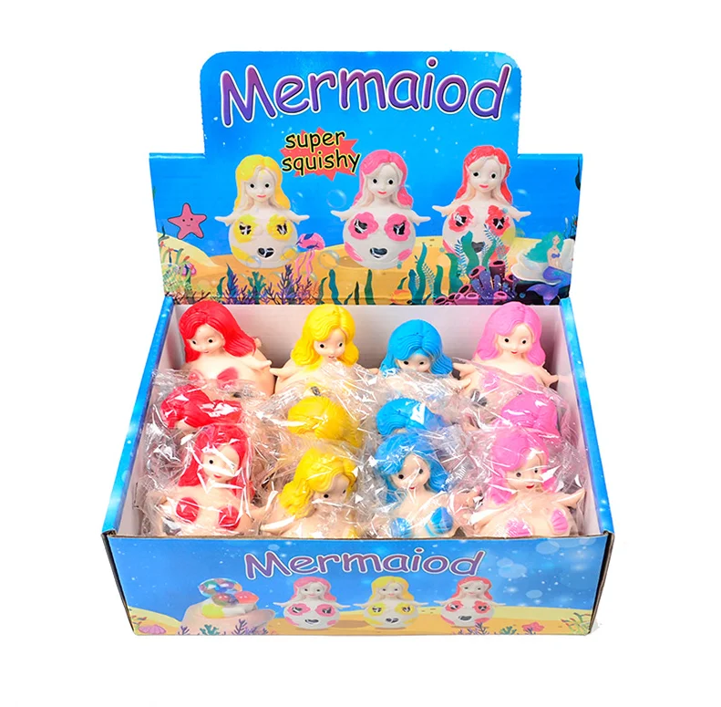 
Exhaust decompression mermaid grape pinch music toy beaded water polo decompression artifact pendulum toy 