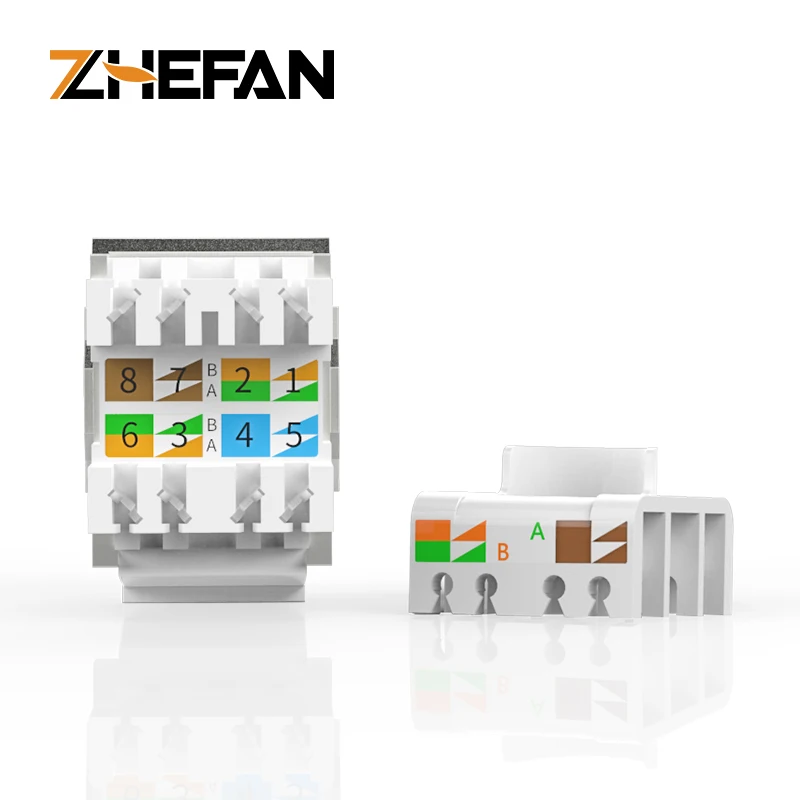 Экранированный Ftp-модуль Rj45 Keystone Jack 180 градусов Cat5E безинструментальный Соединительный