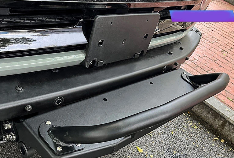 Hot sale front bumper bull bar with winch bracket fit original metal front bumper for ford bronco 2021+ 4x4 offroad accessories