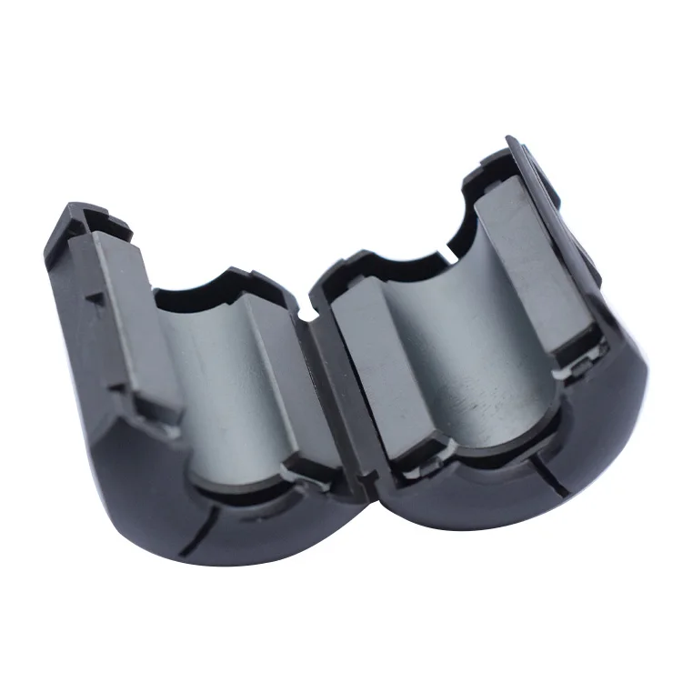 one-stop manufacturers custom black gray snap-on ferrite ring corefilter noise suppressor magnetic ring cable holder clip