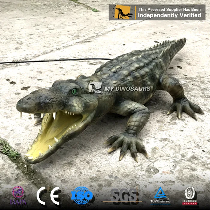 MYDINO Zoo Park Handmade 3D Fiberglass Crocodile Sculpture