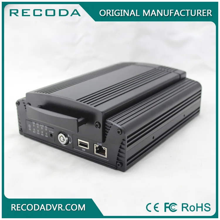 RECODA 1080P 4CH HDD DVR 4G GPS WIFI Live streaming Monitoring Car Black Box Mobile dvr