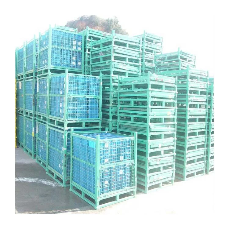 china quality wire mesh steel stackable pallet box