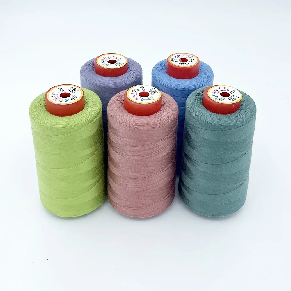 100% spun polyester bag closing sewing thread white for bag closer machine