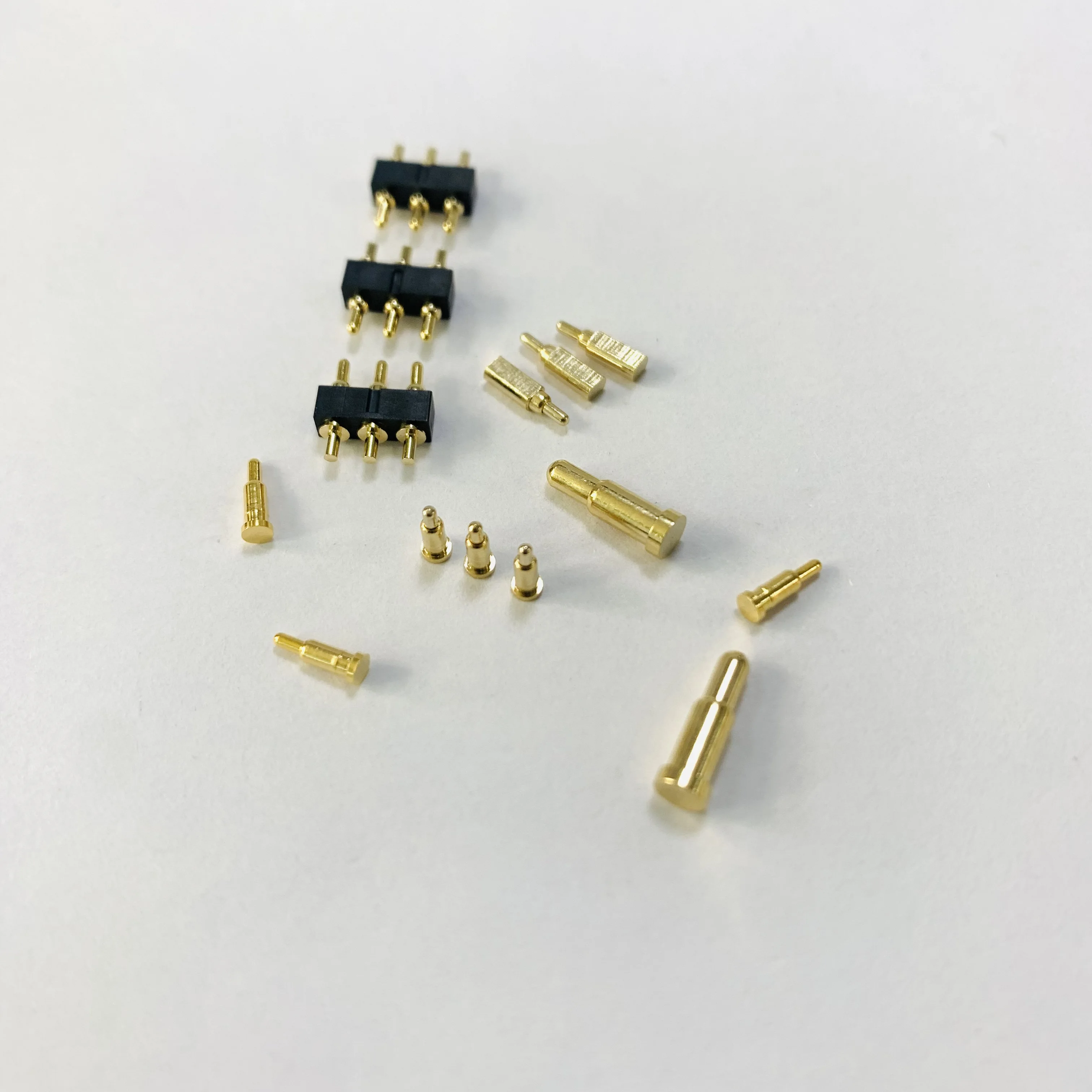 Custom High-Current Brass Pogo Pins CNC Machined Telescopic Spring Needle Gold-Plated Contacts Home Appliance Charging Thimbles