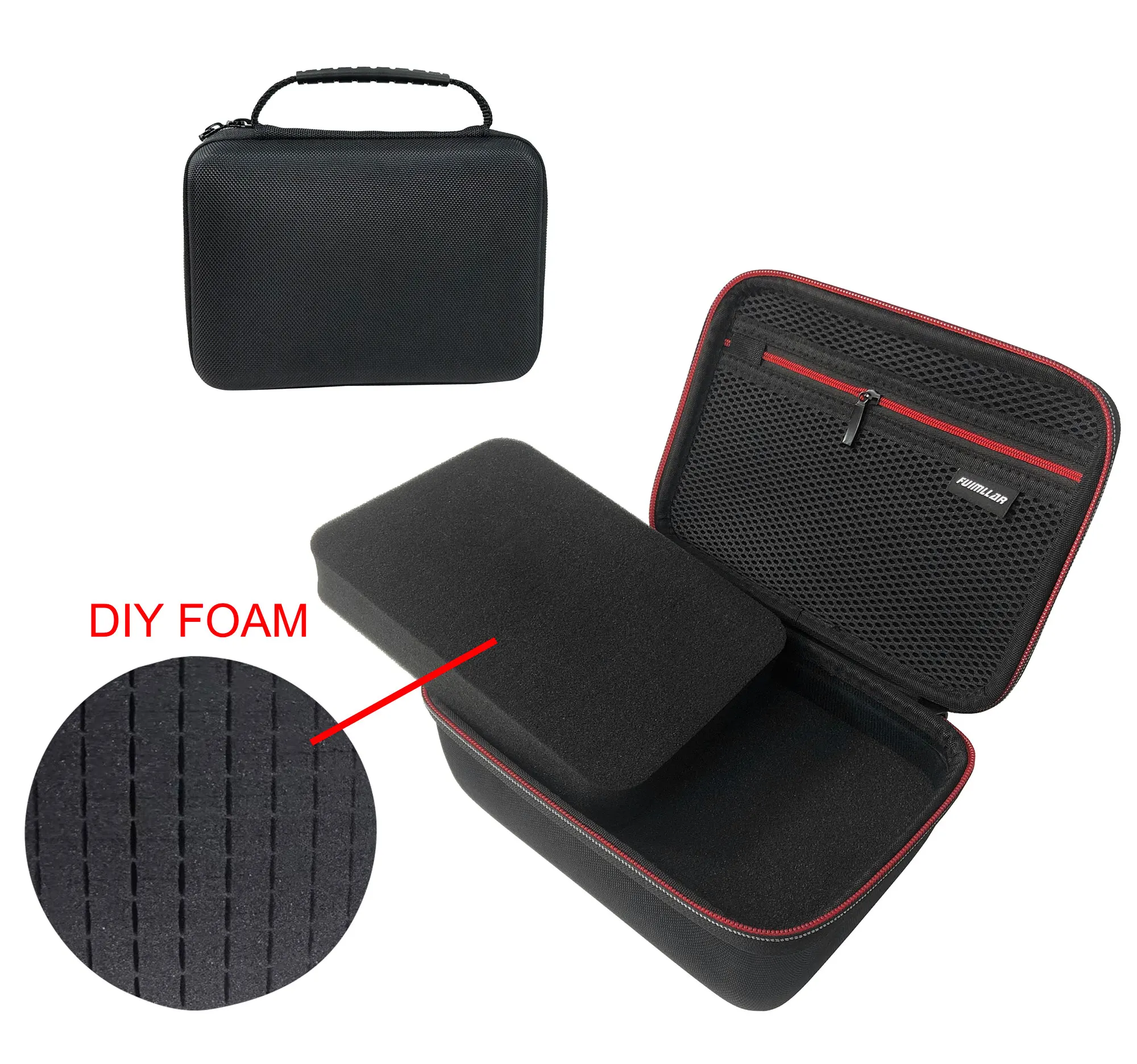 Professional Hard Plastic Carrying Case Protective EVA Storage Case with DIY Foam