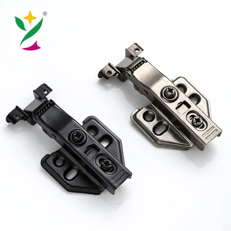 YUXING high quality steel furniture hinge aluminum frame soft close slide on 35mm Cupboard wardrobe cabinet hydraulic hinges