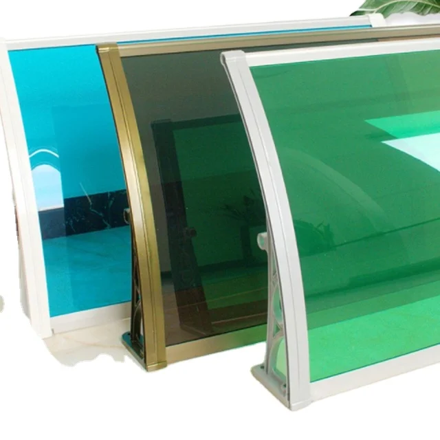 Polycarbonate  Window Awnings Clear Solid Polycarbonate Roof Sheet Canopy Awnings polycarbonate awning canopy