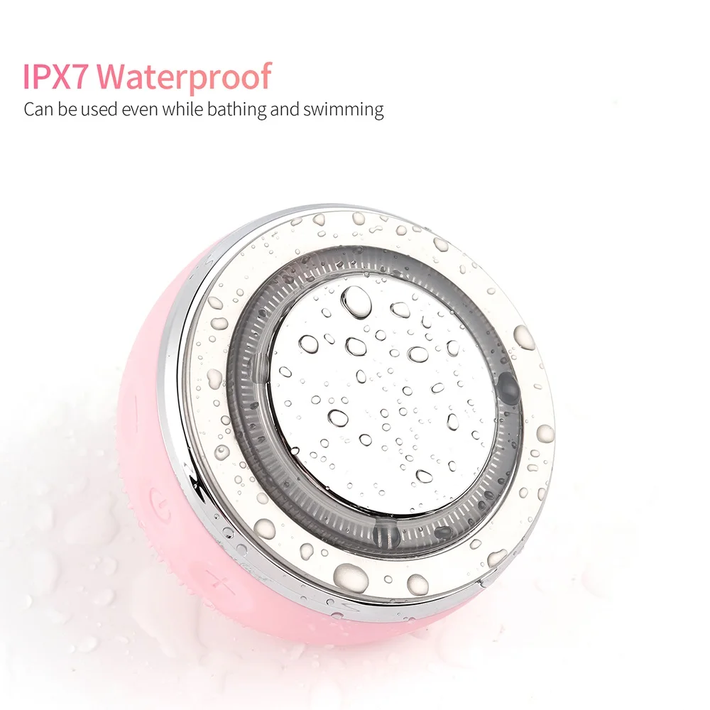 Beauty Facial Cleansing Brush Silicone Sonic Face Cleaner Deep Pore Cleaning Skin Massager Face Cleansing Brush Device