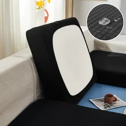 Waterproof Slipcover Sofa Cushion Cover Solid Color Elastic Dustrproof Sofa Cover Waffle Half Bag Sofa Fitted Sheet