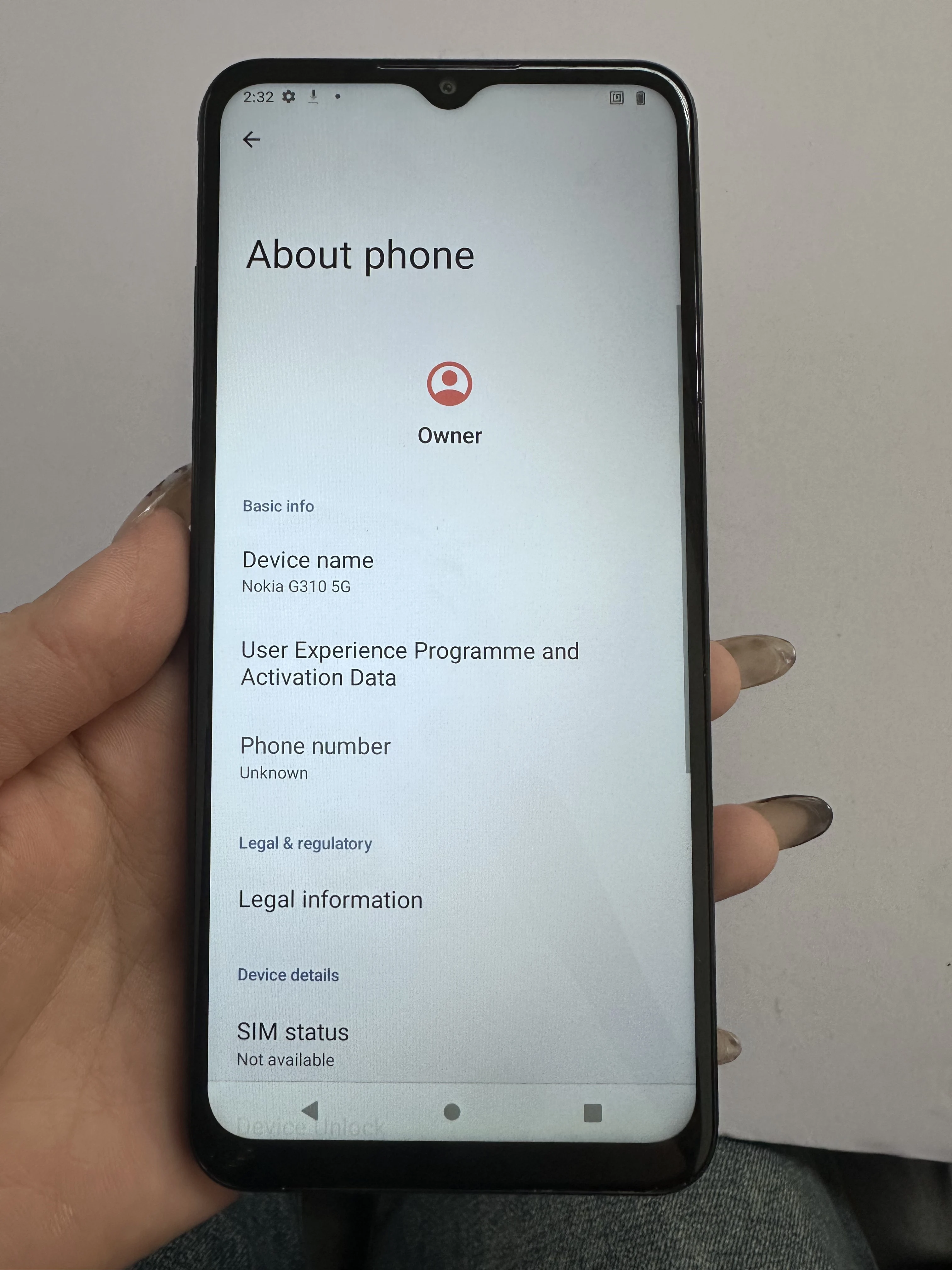 Discount Price for Nokia G310 Original Used 6.56-inch Screen 4GB+128GB Storage Android 13