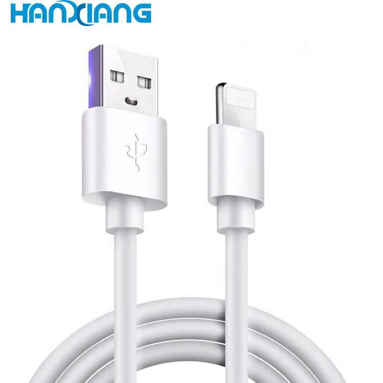 2021 Hot Sell Best Price Wholesale White Black Durable 1M Charging 2A Phone USB Data Cable for IPhone