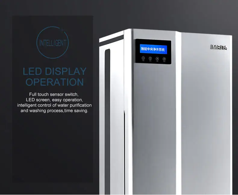 IMRITA Whole House UF Membrane Water Purifier Machine 8T/H Big Water Flow Stainless Steel Central Water Filter