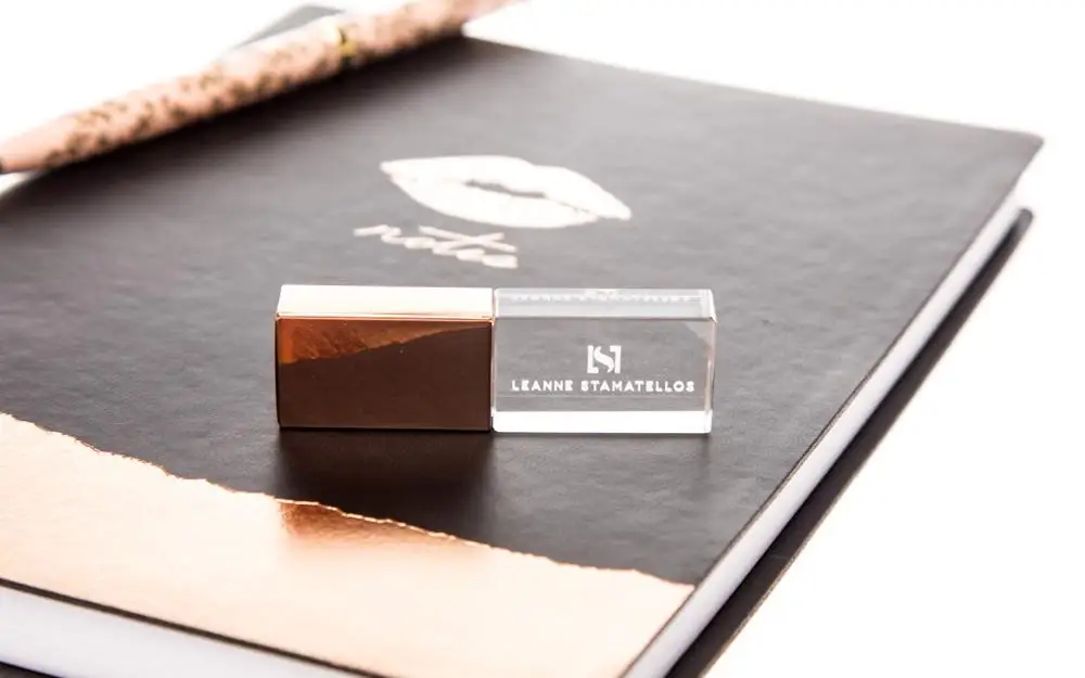 Wedding Gift Crystal Pendrive 4GB 8GB 16GB 32GB Usb 2.0 Flash Drive X 5 Piece for Photographer