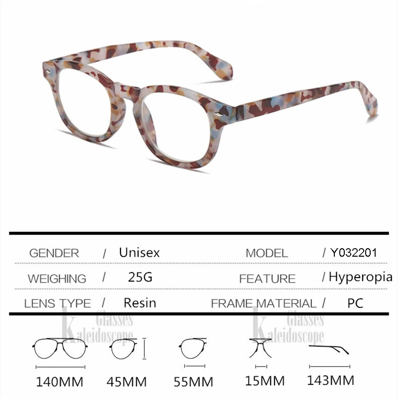 +1.0 1.5 2.0 2.5 3.0 3.5 4.0 Diopter Reading Glasses Men Women Round Presbyopia Eyeglasses Retro Hyperopia Eyewear Unisex