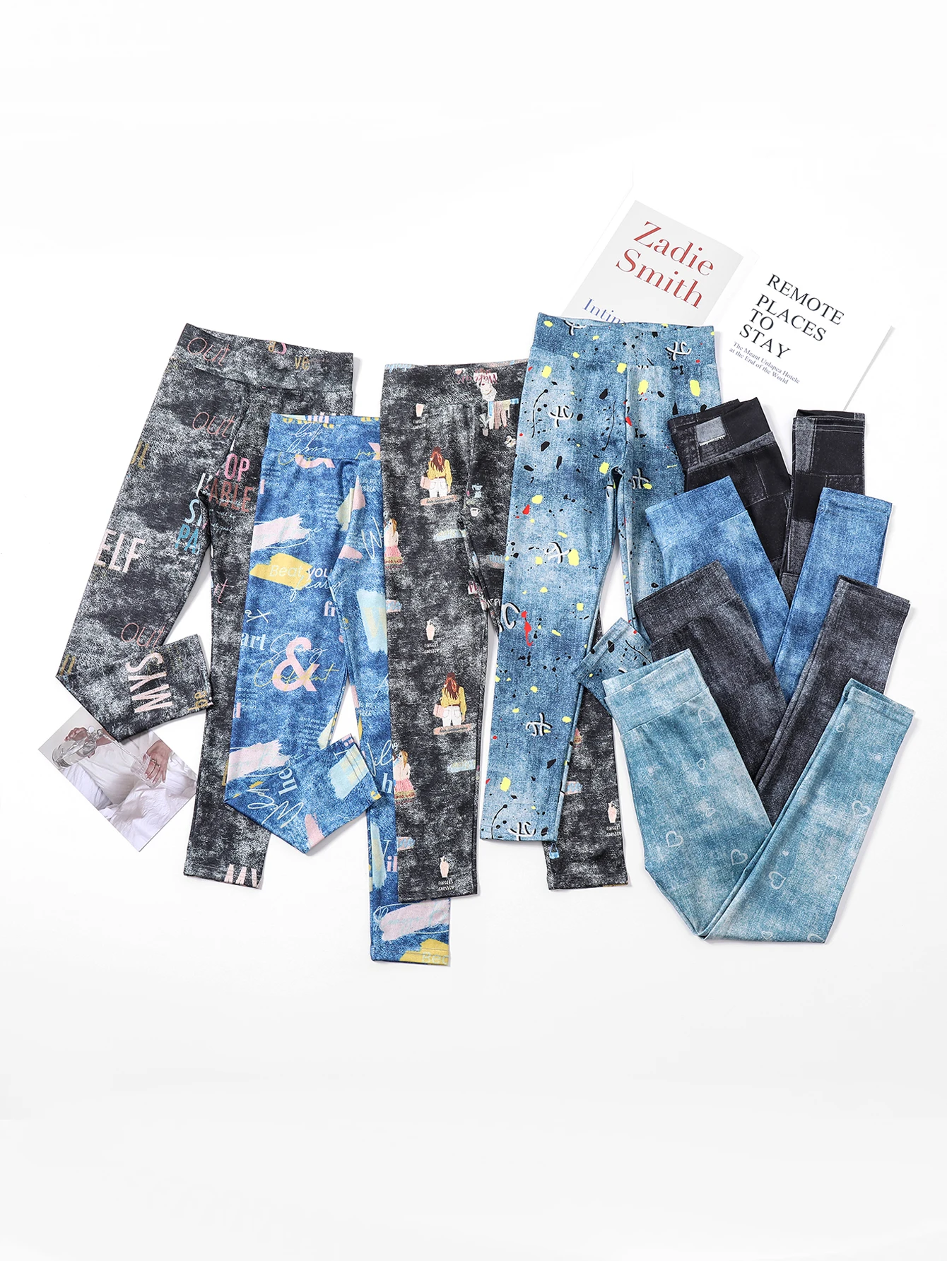 Kids Leggings Foreign Trade Cartoon Comfortable Women Loose Casual Pants Wear High Waist Elastic Spring And Autumn Leggings