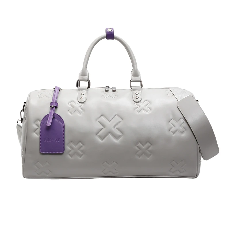 2024 new custom embossed fashion travel bag large-capacity hand luggage bag sports fitness bag