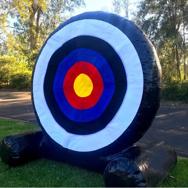 inflatable football shooting target archery tag goal soccer dart