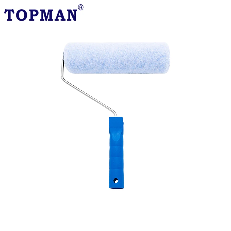 230mm patterned paint roller brush with yellow and white sleeve