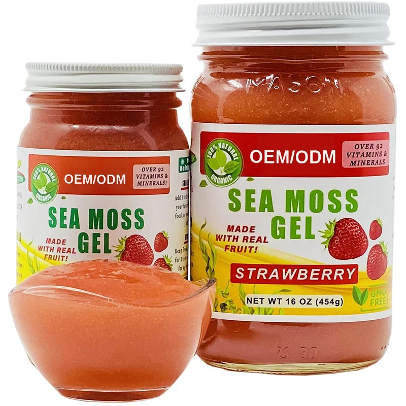 Pure Sea Moss Raw Organic Sea Moss/Irish Moss Gel Private Label