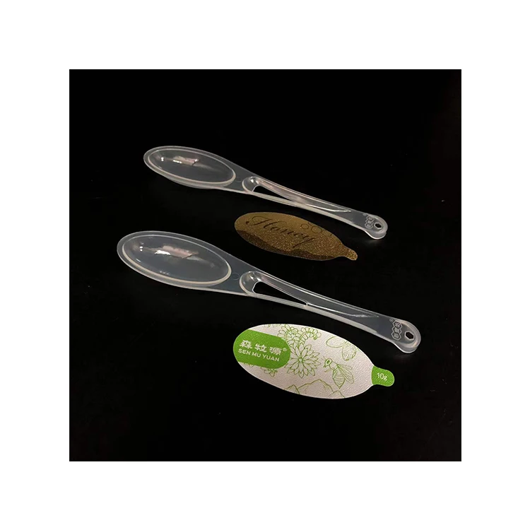 PP Transparent Flatware Fill 7 g 10 g Can Seal Aluminium Foil Plastic Sweet Honey Spoon packaging