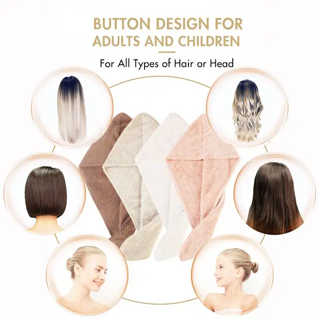 Wholesale Absorbent Quick Drying Wrap Soft Waffle Microfiber Magic Dry Wrap Hair Custom Logo Turban Towel