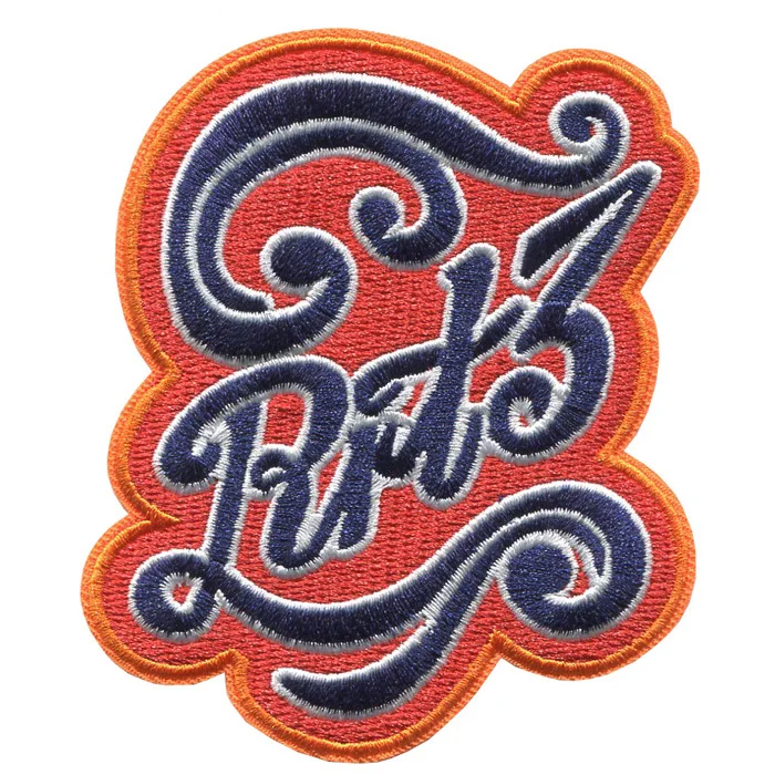 
OEM custom iron irregular muti-color washable letters frabic embroidery patch for hoodie 