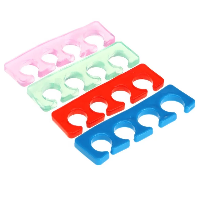 
Soft Silicone Toe Separating Gel Toe Separator Flexible Finger Spacer Silicone Soft Form For Manicure Pedicure Nail Tool 