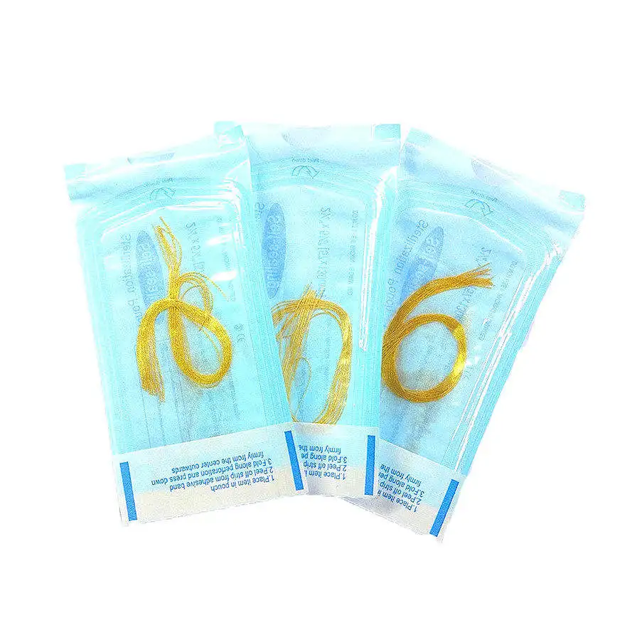 Без иглы коллагеновая нить для лица Золотая протеиновая Пептидная линия резьба защиты от морщин с радиолокационной линией