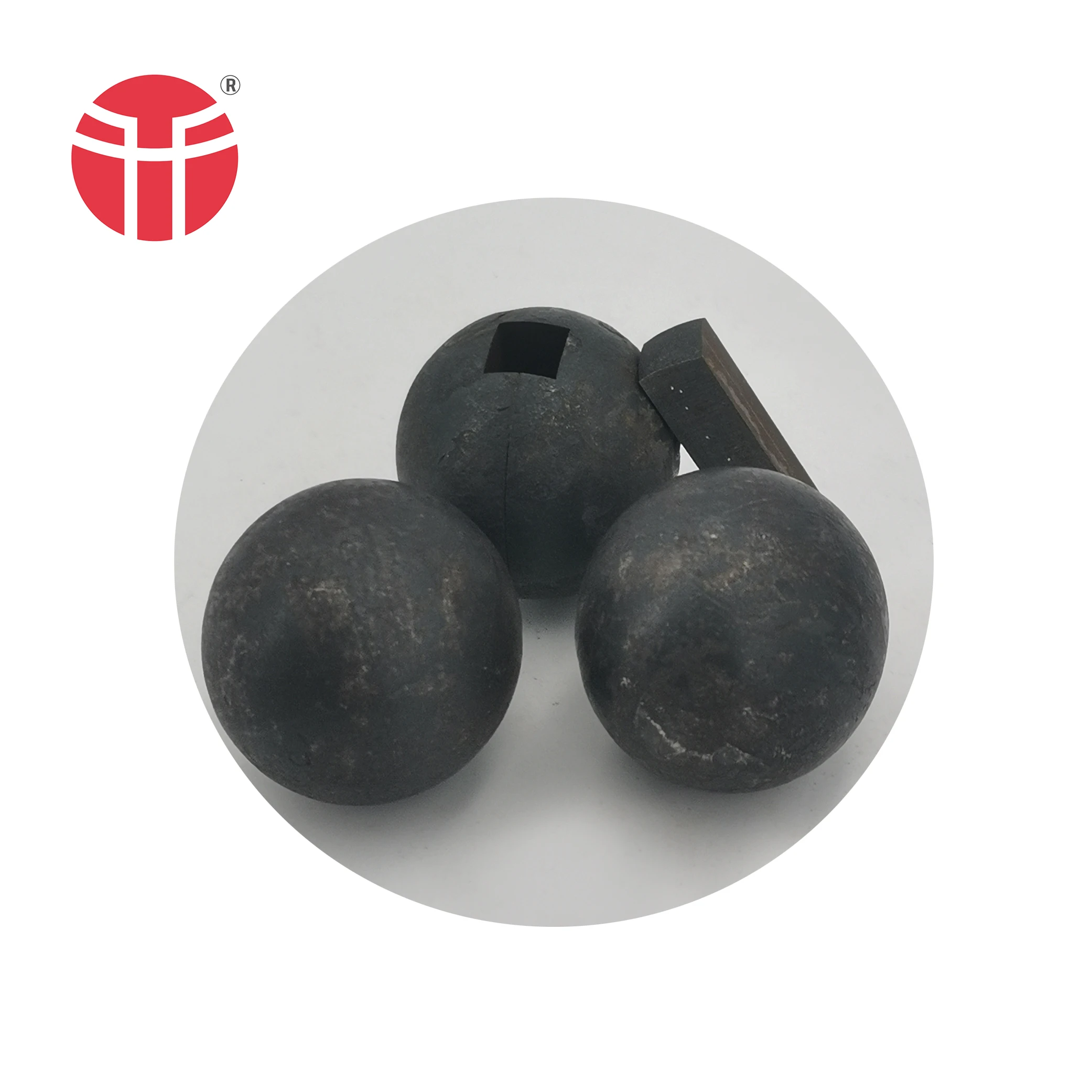 Jinan Zhangqiu factory direct sale 135mm High Quality Forged Steel Grinding media Balls for grinding ball mill mine
