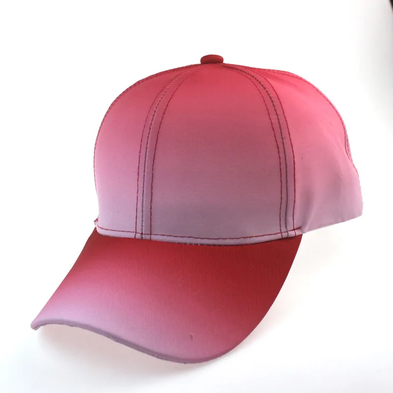 Wholesale Custom Logo Unisex Colorful Gradient Outdoor Trucker Hats Sunhat Sports Fashion Vintage Baseball Caps