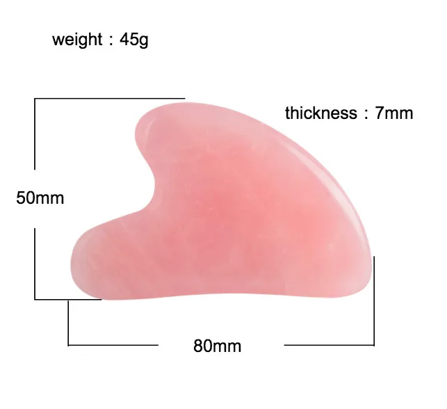 natural jade face green rose quartz gua sha jade