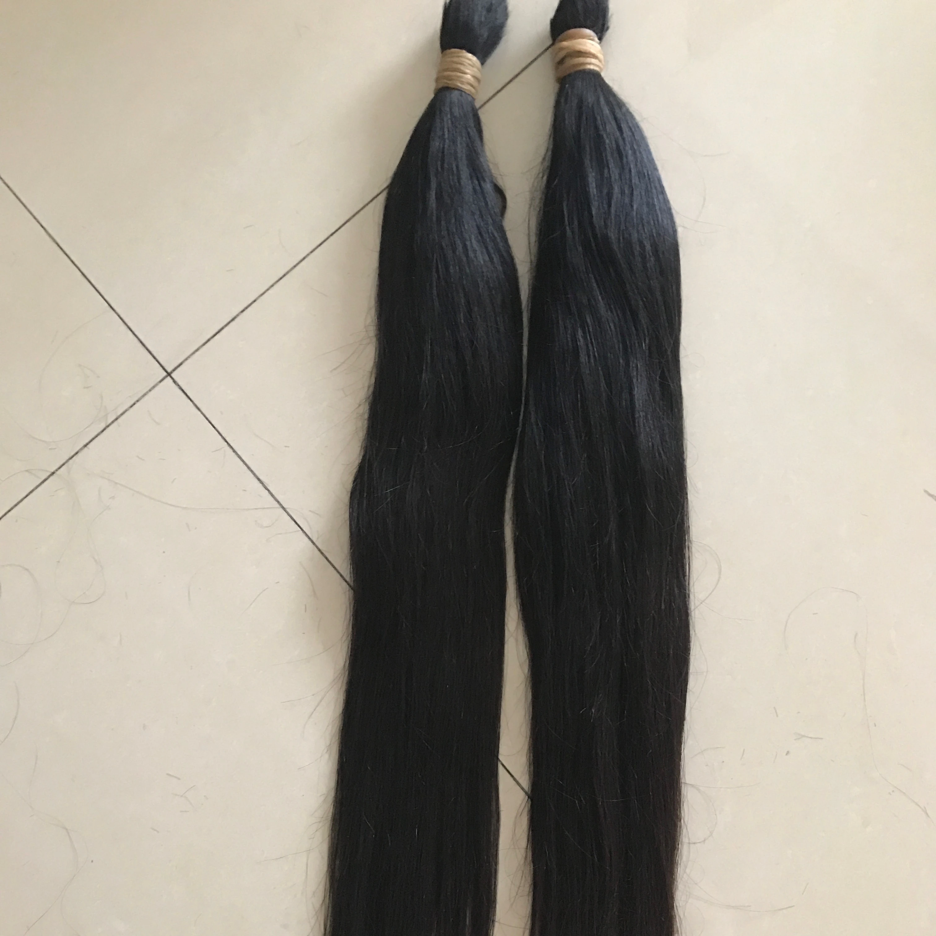 Top grade hot selling in Russia virgin human best quality Single raw donor hair bundles