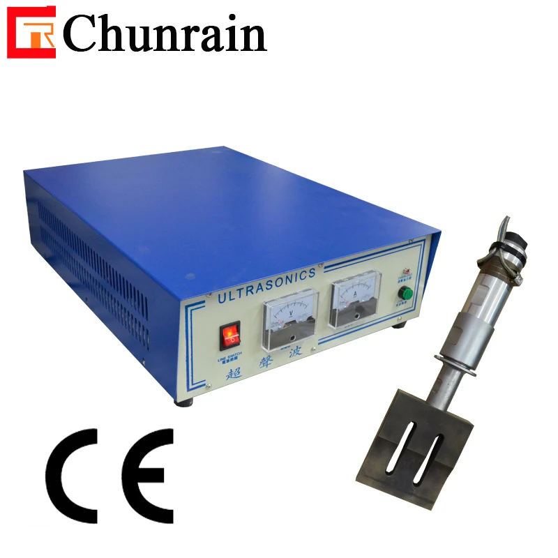 20K 2000W Ultrasonic generator with transducer converter and horn for ear loop