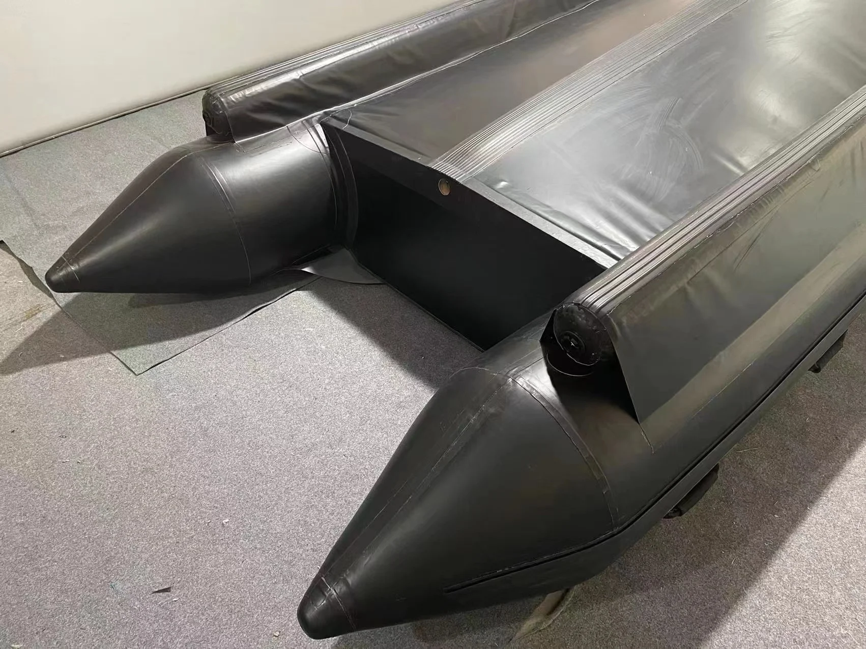 Beileji 4.8m inflatable hypalon rescue boat with fast self inflating system