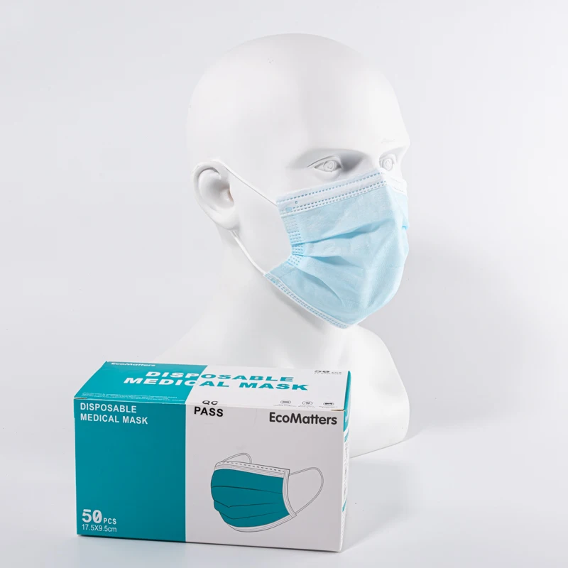  Белая списка одноразовая медицинская маска Тип iir трехслойная Heng De Face Shield с сертификатом CE