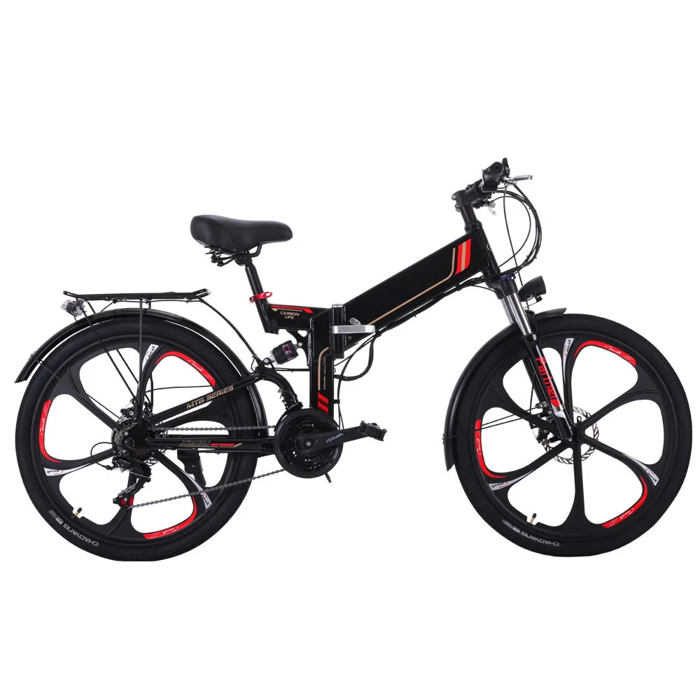 21 скорость 48V 250W 350W Ebike черный белый складной электрический велосипед с сертификатом CE