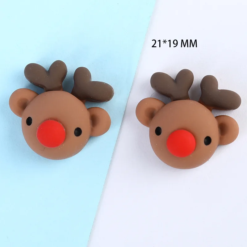 Декоративные милые Diy пластыри Mini Kawaii имитация кабошонов рождественская елка колокольчик Санта-Клаус подвески из смолы с плоским