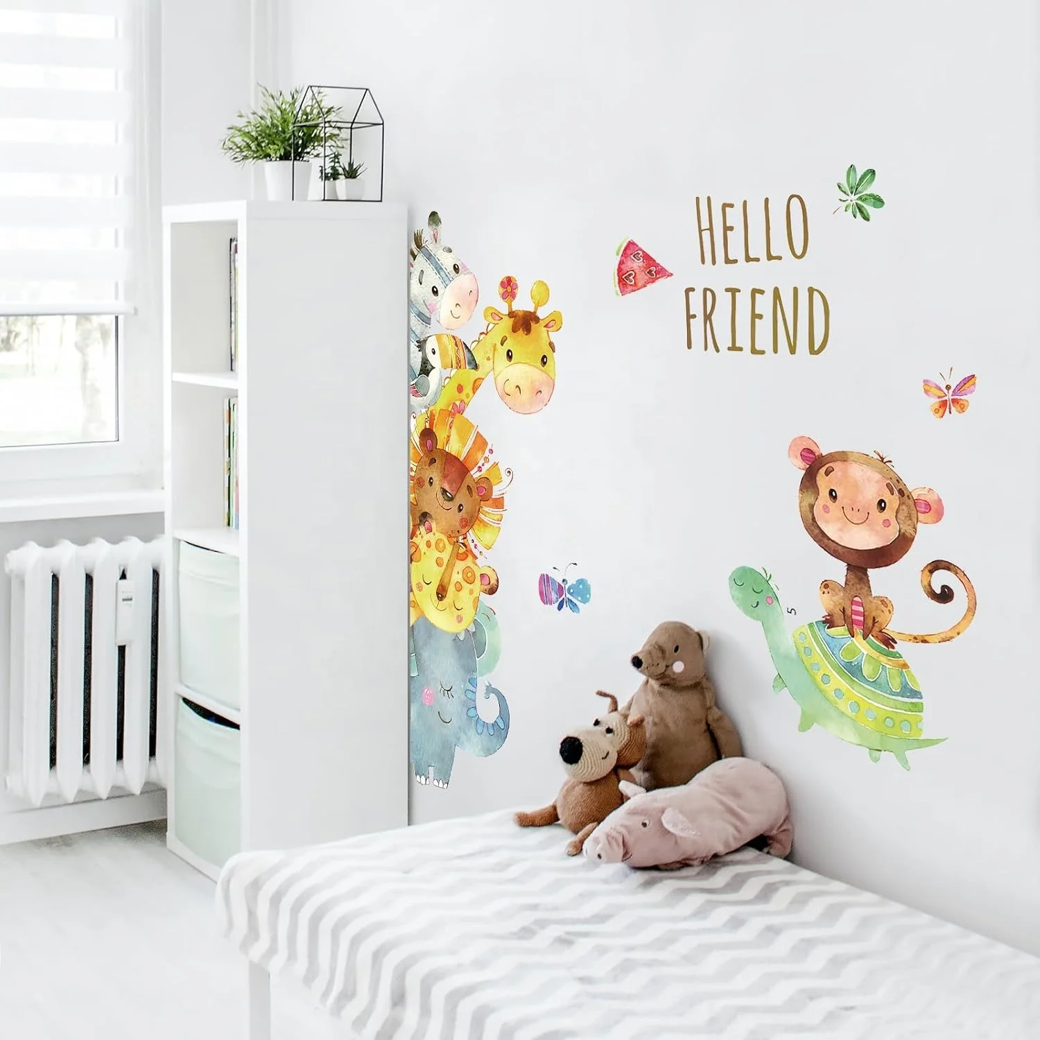 Paper Wall Sticker Movable Tape DIY Customized Design Logo Printed Sticker For Child Bedroom