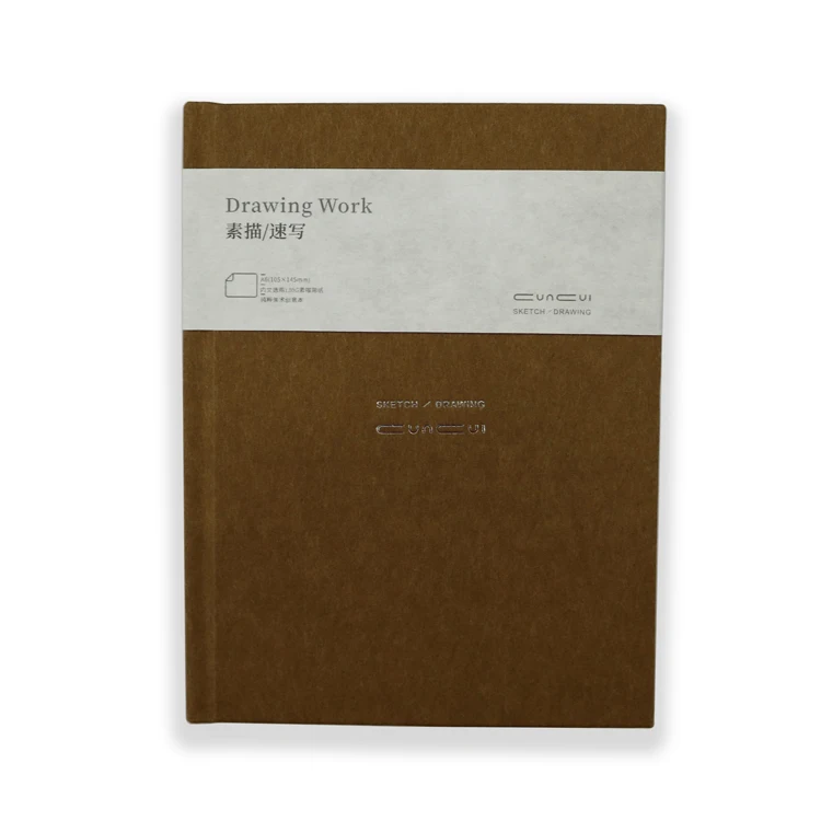 Custom Your Logo Fashion Design Thin A6 Travel Mini Painting Blank Sketchbook A5 Hard Cover