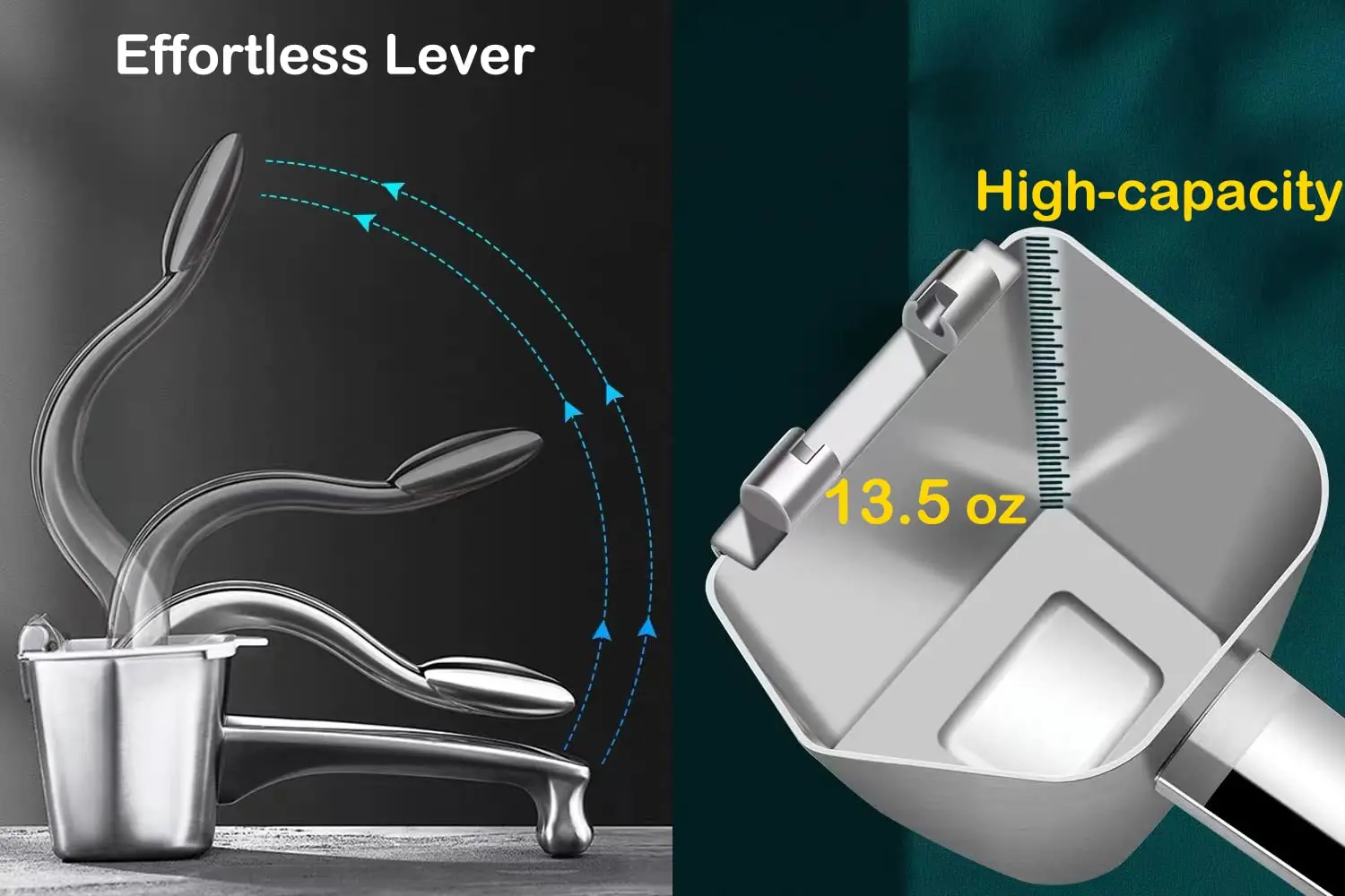 Real Stainless Steel Lemon Squeezer Citrus Juicer Hand Press Heavy Duty Manual Squeeze Juice Extractor Maker
