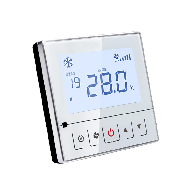 Smart Fan Coil Thermostat With Modbus Communication for 2-Pipe or 4-Pipe Fan Coil Unit for Air Conditioning & HVAC Systems