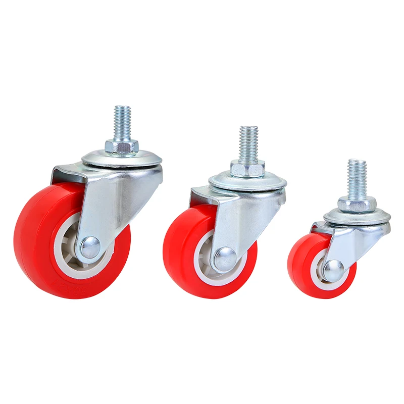 Casters Manufacturer 1.25 Inch Universal Equipment Rubber Wheels Chair Wheel Caster