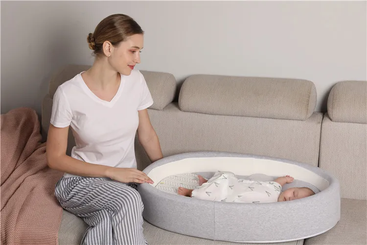 cuna para bb baby nest bed 100% cotton boys girls cot bassinet baby sleep nest newborn bed bumper