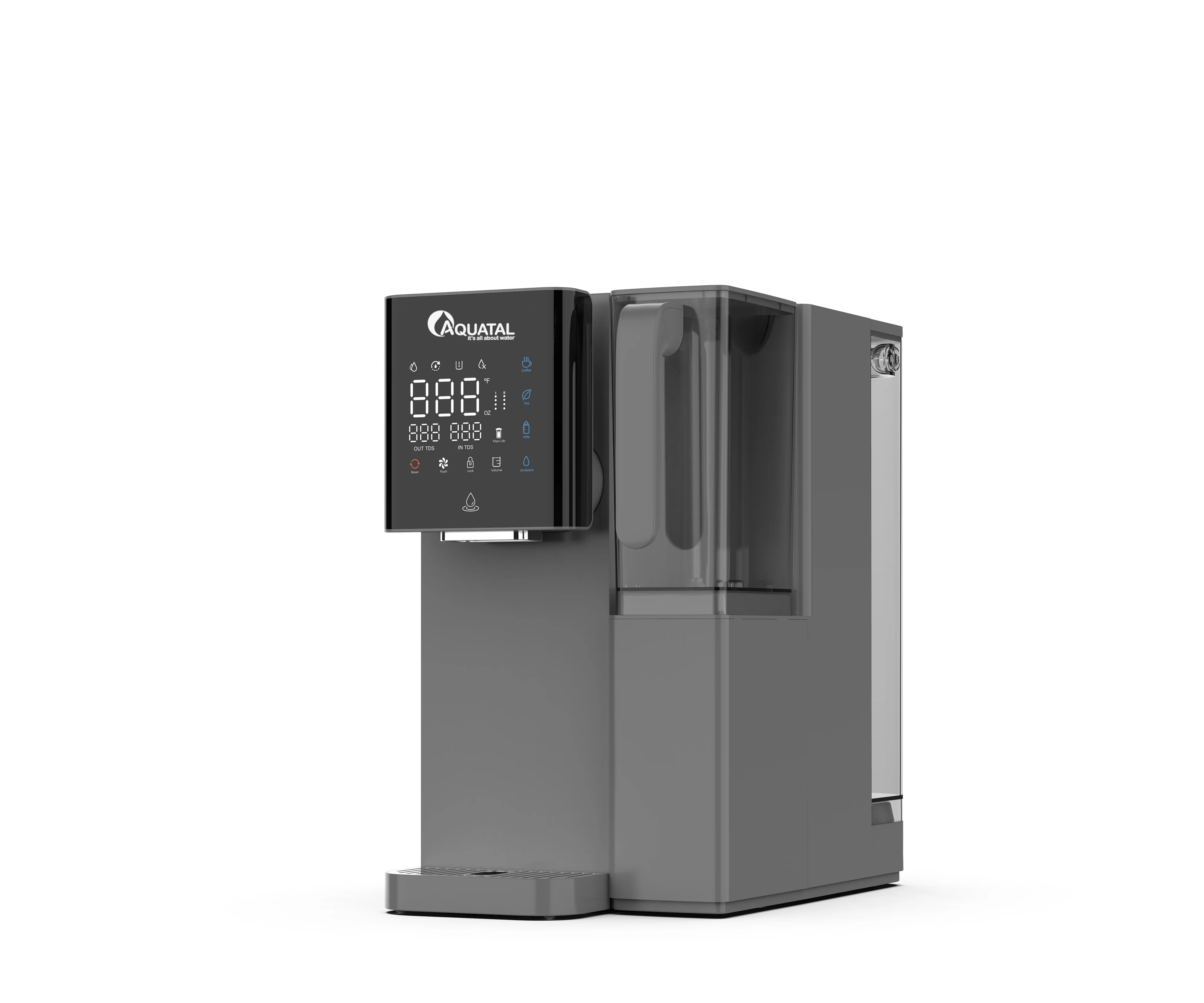 Free Installation Electric Countertop Water Dispenser Reverse Osmosis Hot and Cold Water Purifier for Household Use