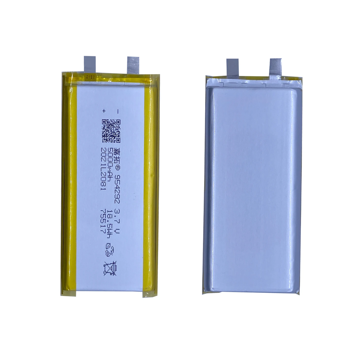 3.7V 954292 5000mAh Li ion Polymer cell rechargeable Pouch lithium battery Other sizes of li-polymer can be customized