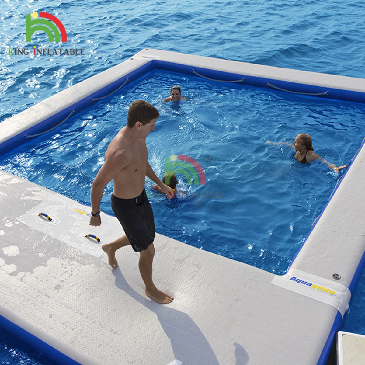 Inflatable Ocean Swimming Pool For Adults Children Casual Portable Vacation Floating Yacht Pools