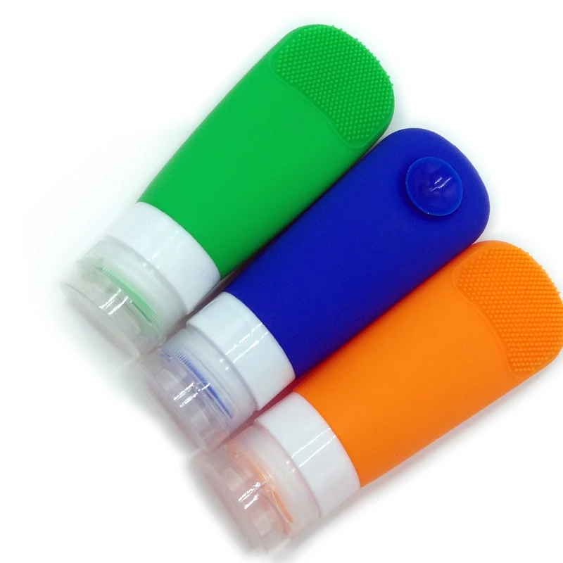 Hot Sale Can Adsorbe Silicone Skin Care Cosmetic Lotion Split Bottle Squeeze Travel Portable
